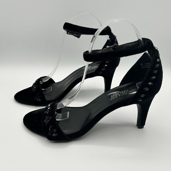 Aerosoles Velvet Strappy Heels - Picture 1 of 12